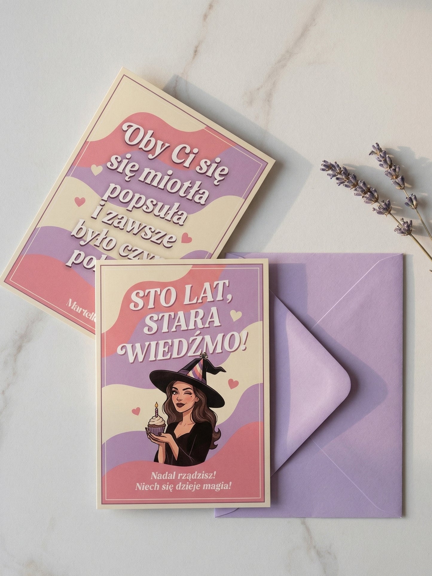 Kartka dla przyjaciółki - Sto lat, stara wiedźmo