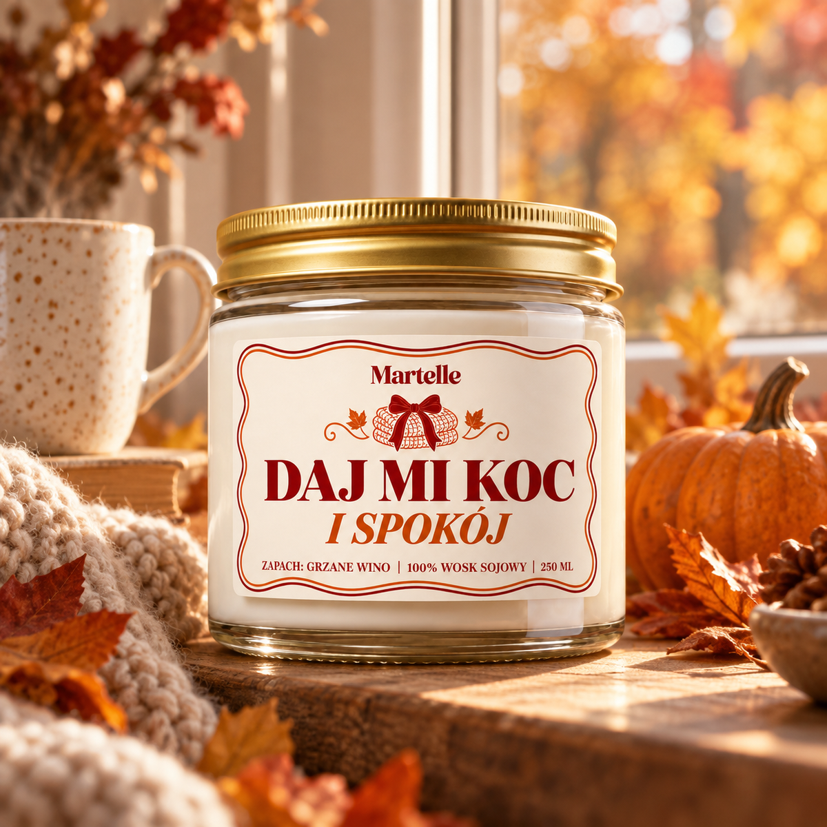 Daj mi koc – świeca sojowa (250 ml)