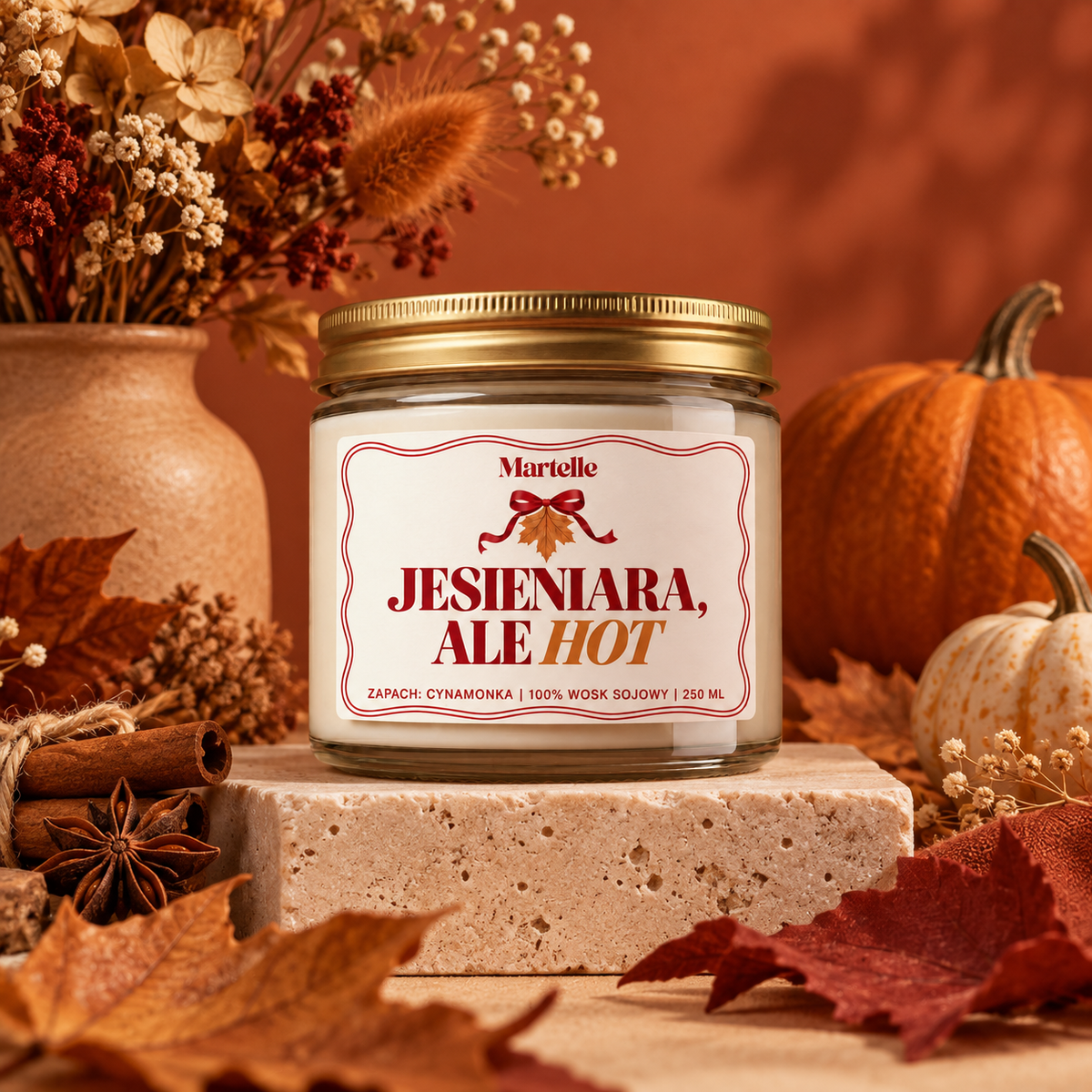 Jesieniara, ale hot – świeca sojowa (250 ml)