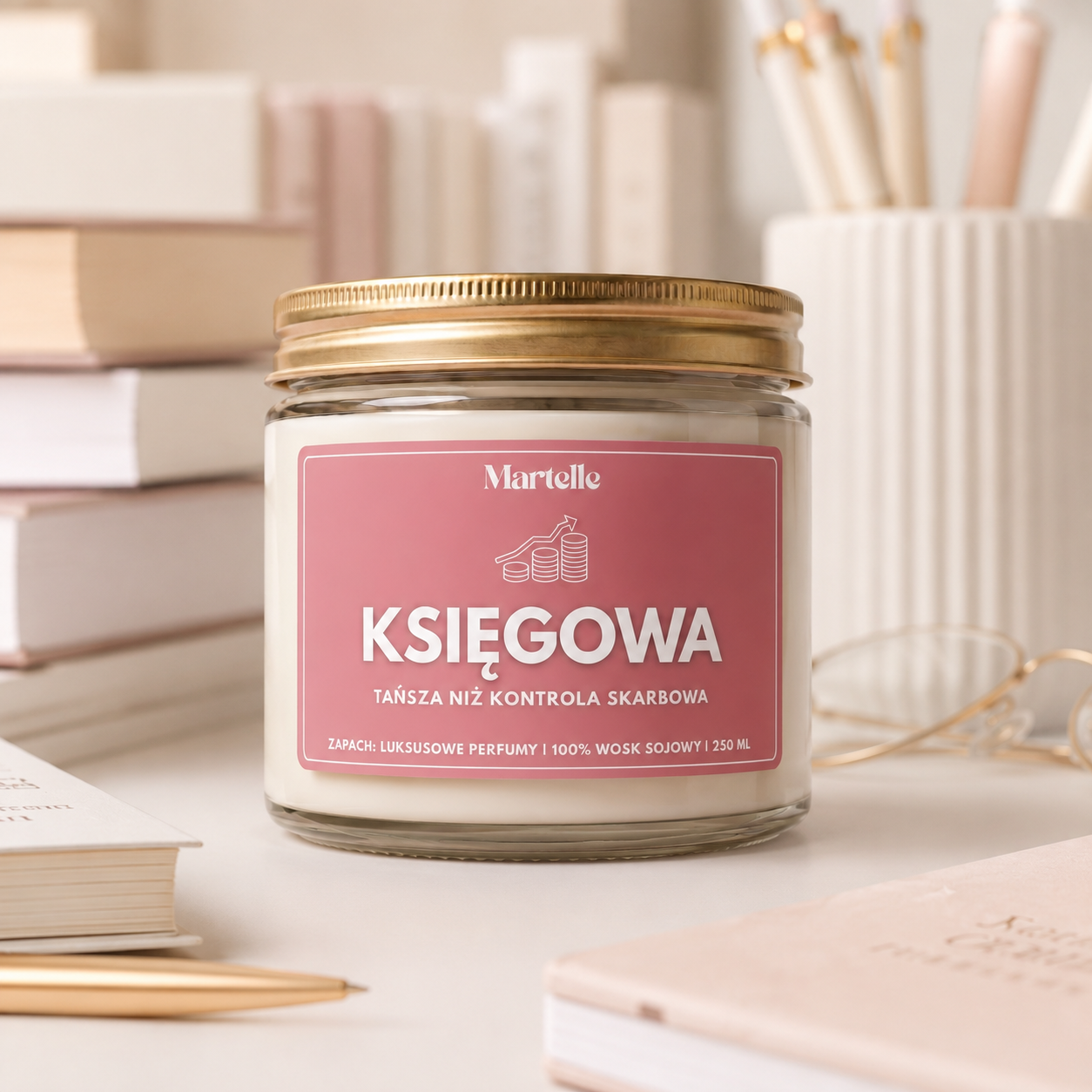 Księgowa - świeca sojowa (250 ml)