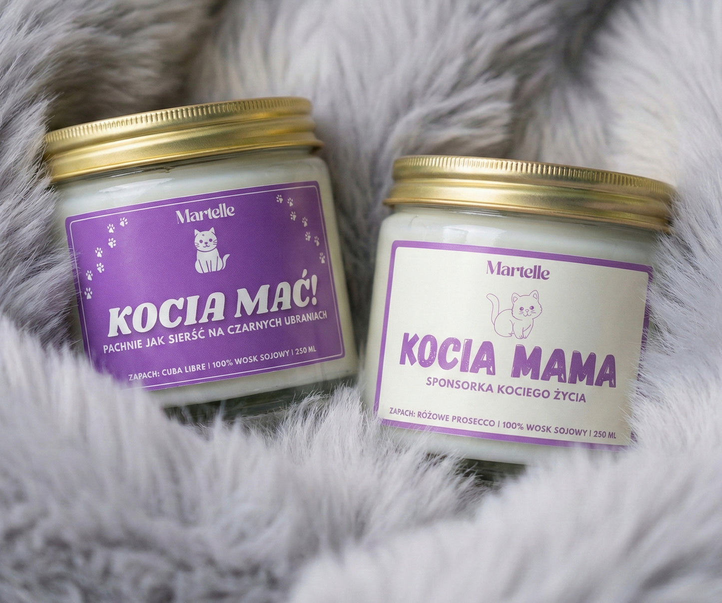 Zestaw Świec "Kociara 100%"