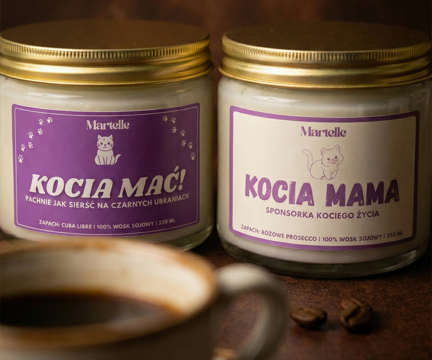 Zestaw Świec "Kociara 100%"