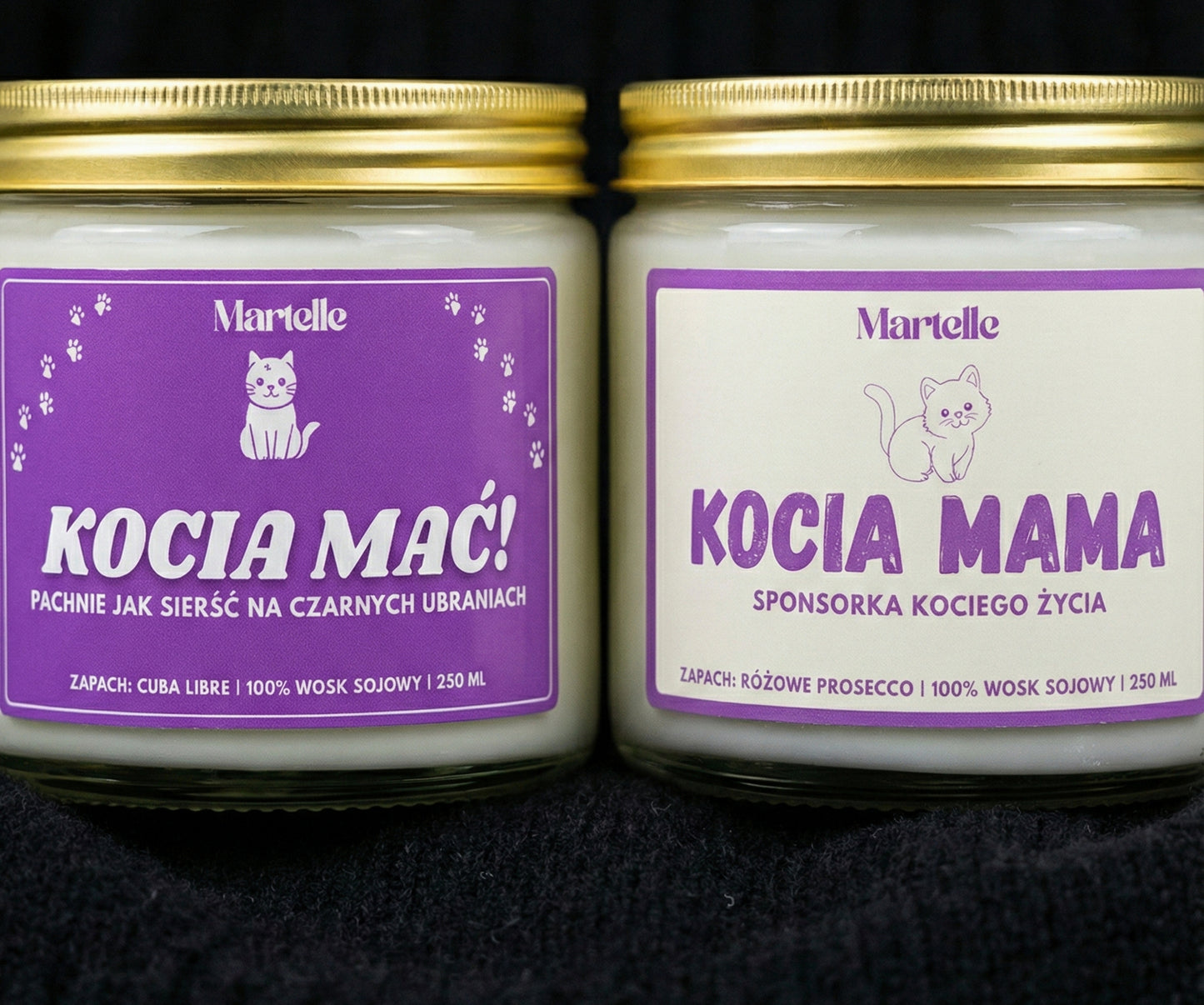 Zestaw Świec "Kociara 100%"