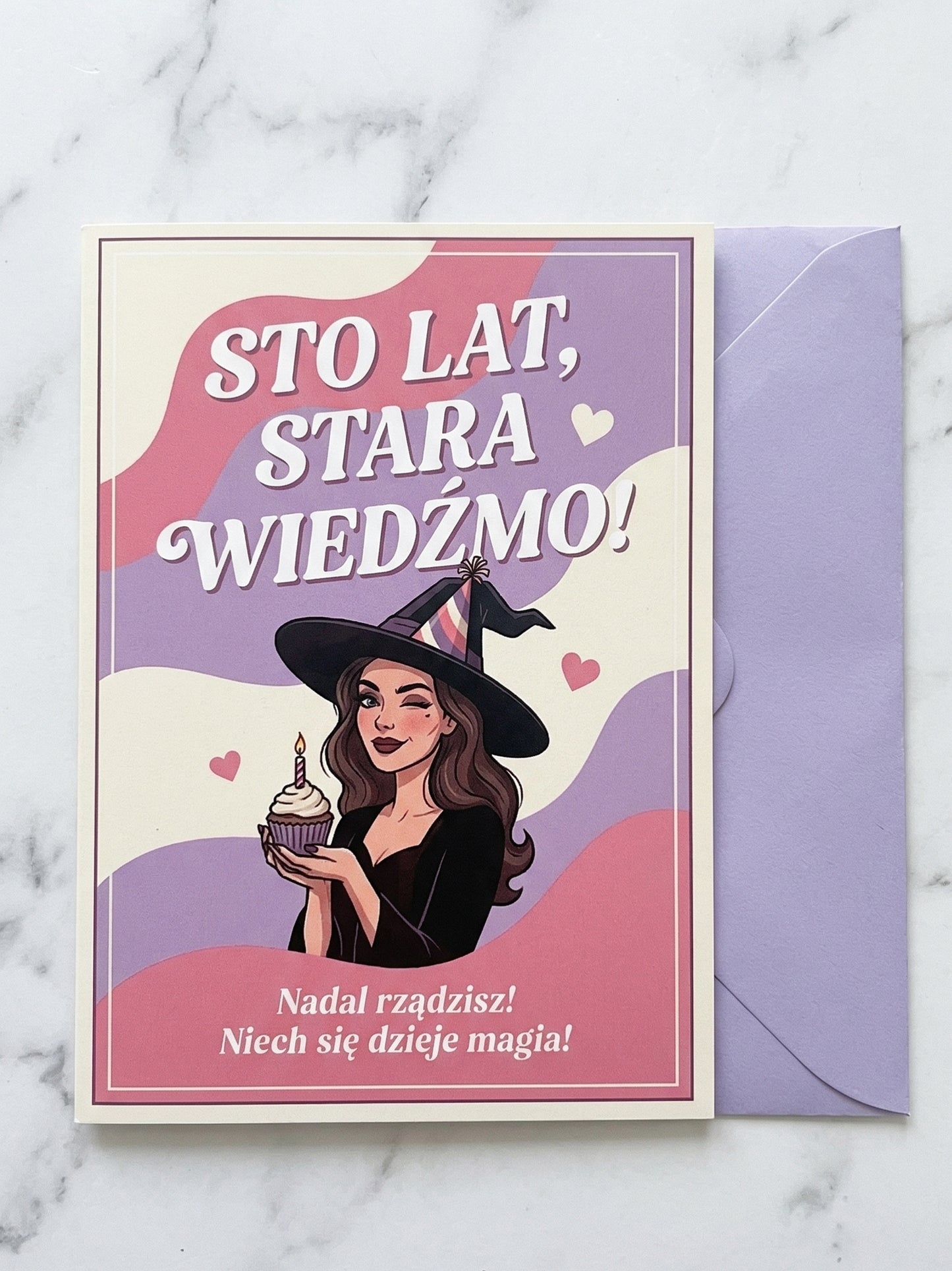 Kartka dla przyjaciółki - Sto lat, stara wiedźmo