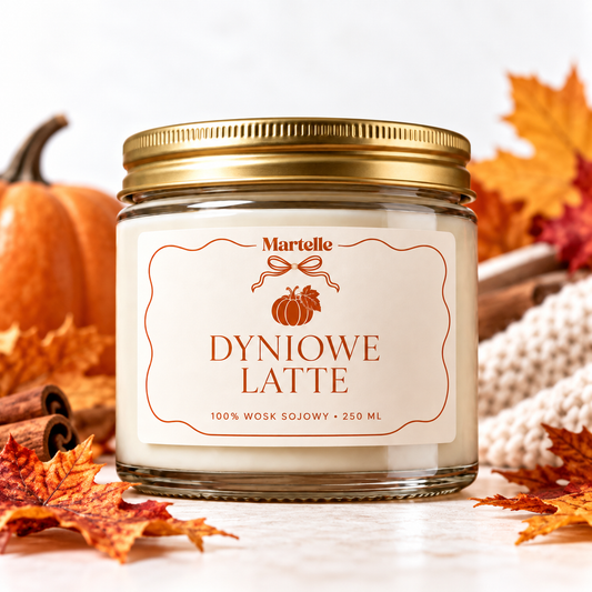 Dyniowe latte – świeca sojowa (250 ml)