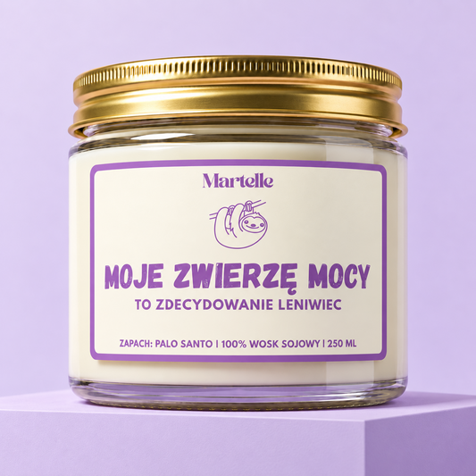 Moje zwierzę mocy - świeca sojowa (250 ml)