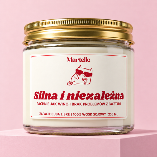 Silna i niezależna - świeca sojowa (250 ml)