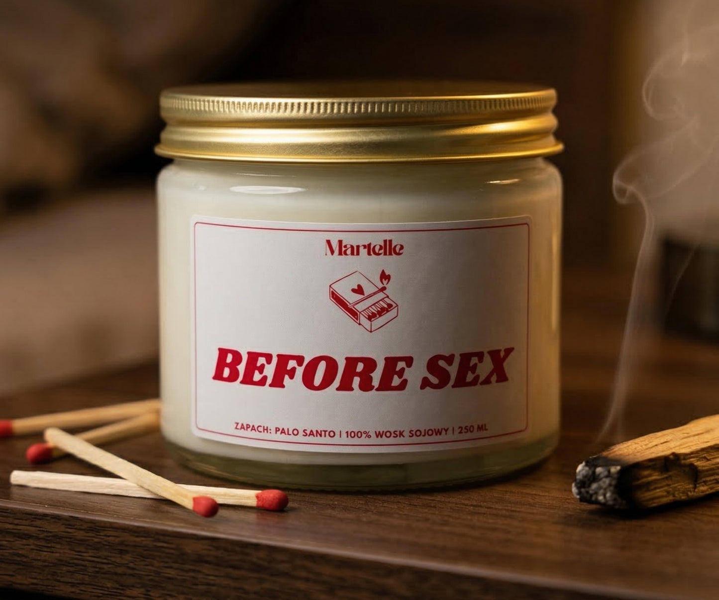 Before sex - świeca sojowa (250 ml)