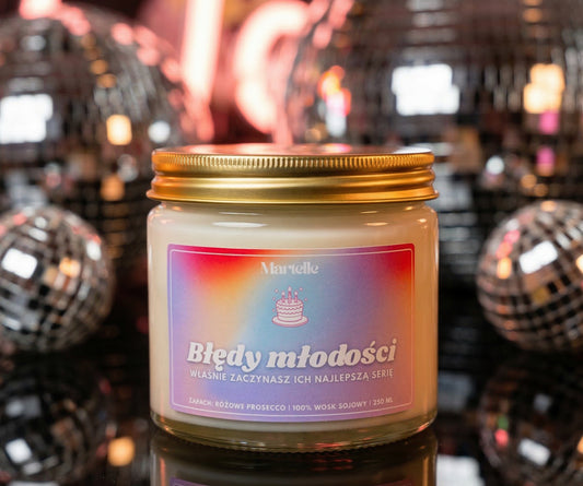 Błędy młodości - świeca sojowa (250 ml)