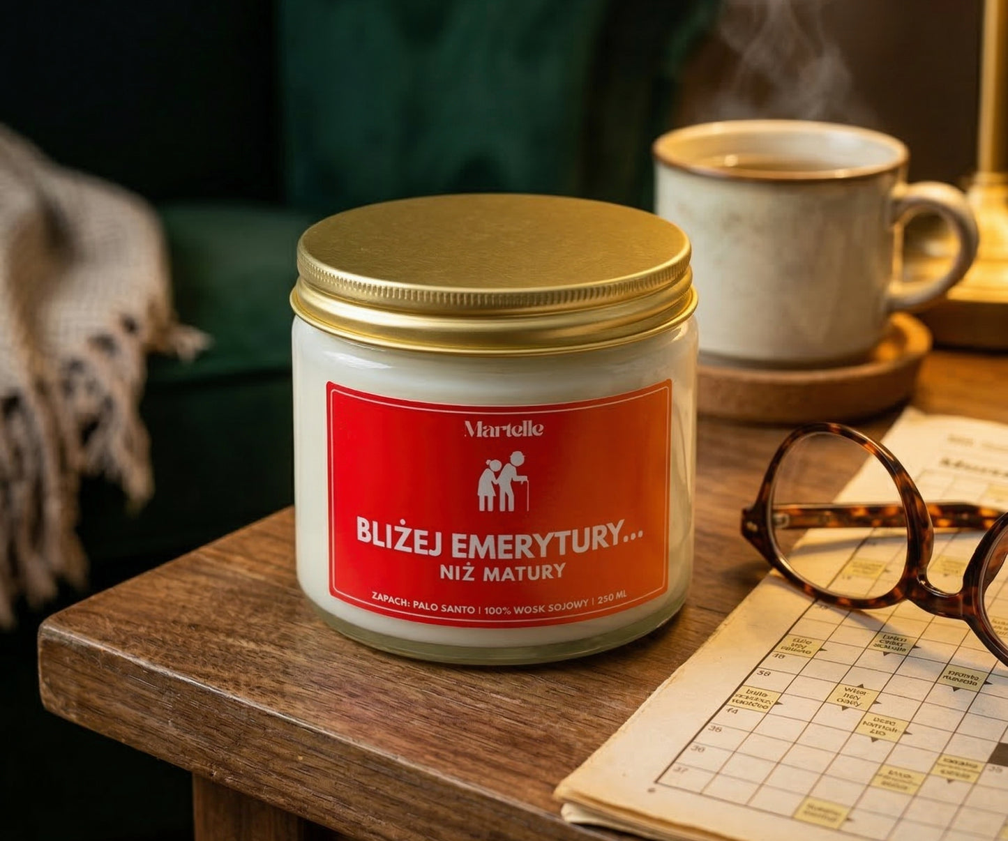 Bliżej emerytury... - świeca sojowa (250 ml)