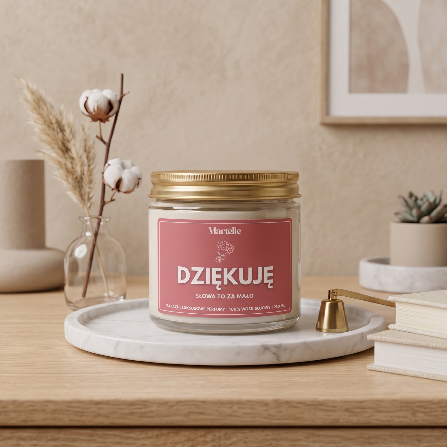 Dziękuję - świeca sojowa (250 ml)