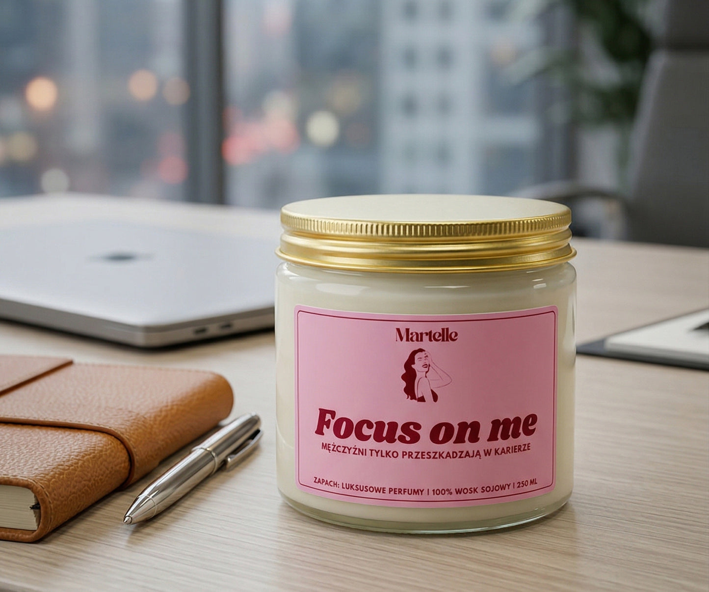 Focus on me - świeca sojowa (250 ml)