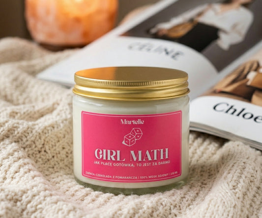 Girl math - świeca sojowa (250 ml)