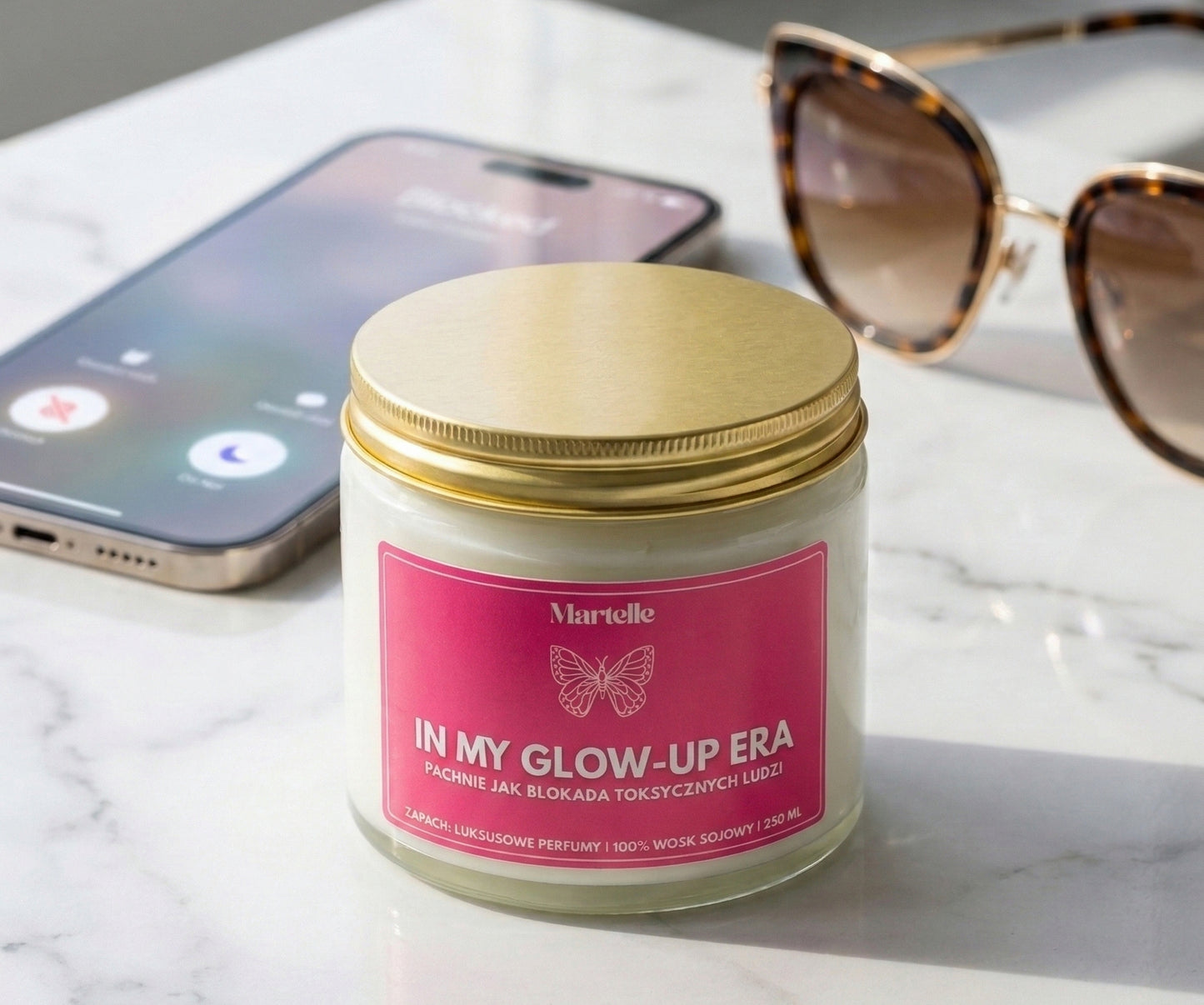 In my glow-up era - świeca sojowa (250 ml)