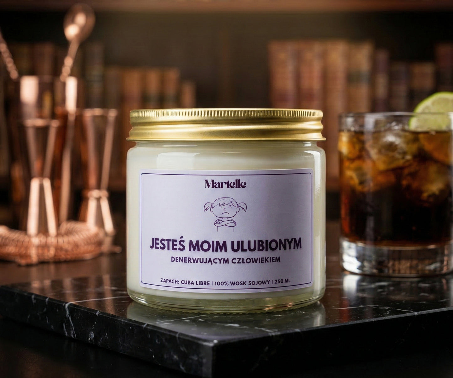 Jesteś moim ulubionym - świeca sojowa (250 ml)