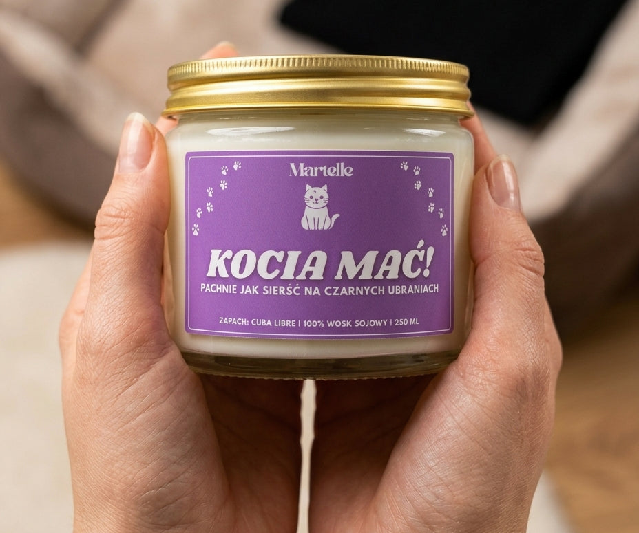 Kocia mać - świeca sojowa (250 ml)