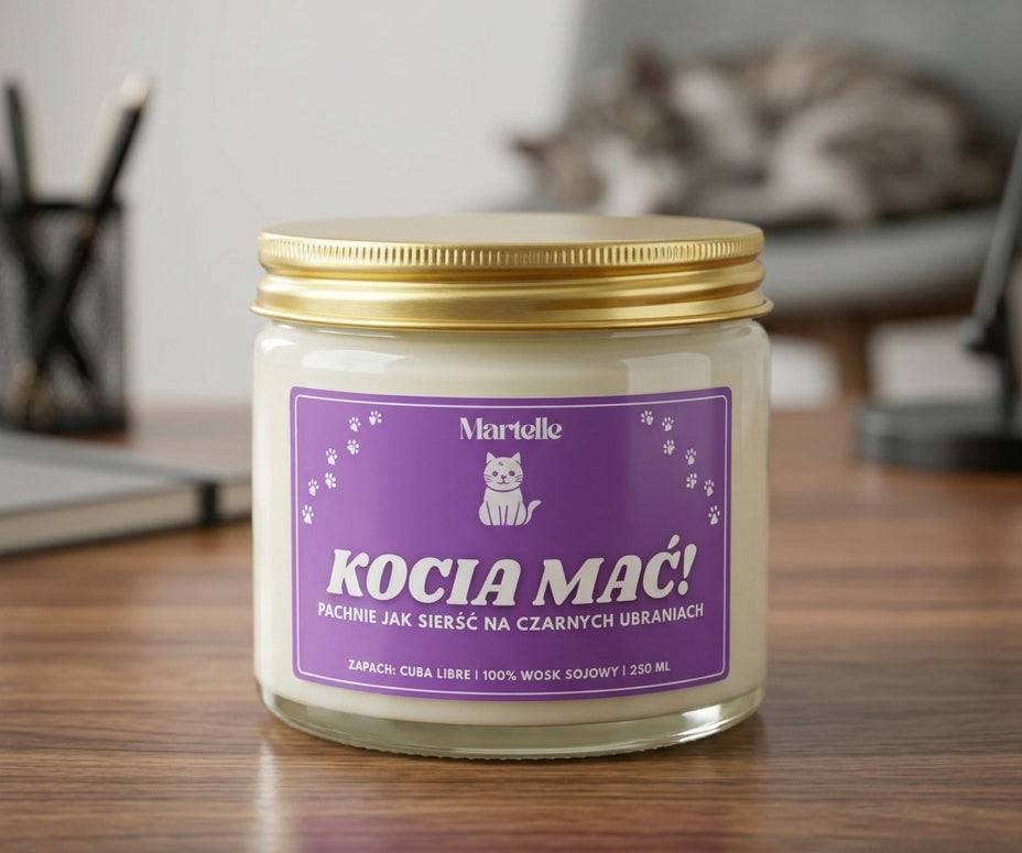 Kocia mać - świeca sojowa (250 ml)