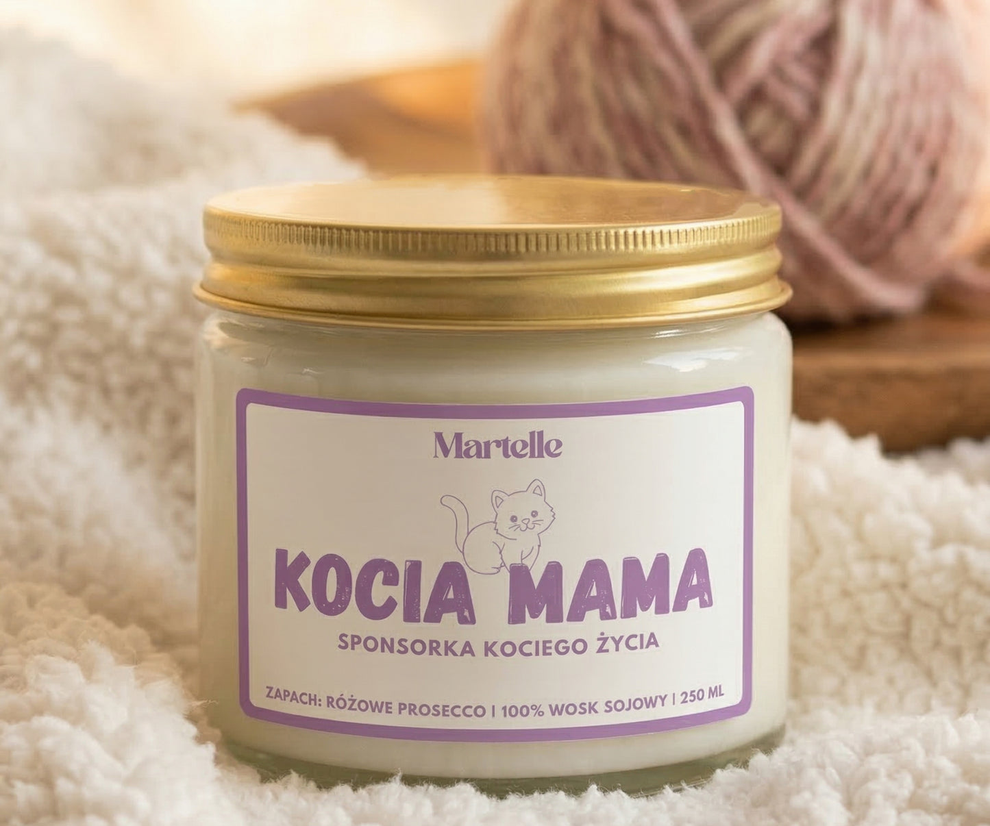 Kocia mama - świeca sojowa (250 ml)
