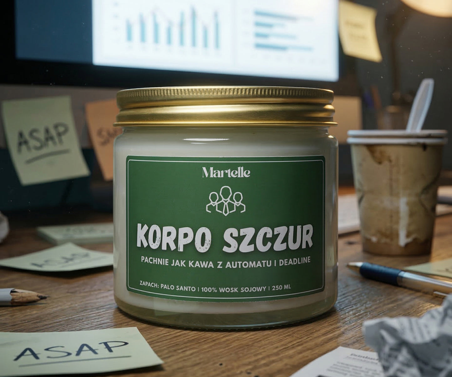 Korpo szczur - świeca sojowa (250 ml)