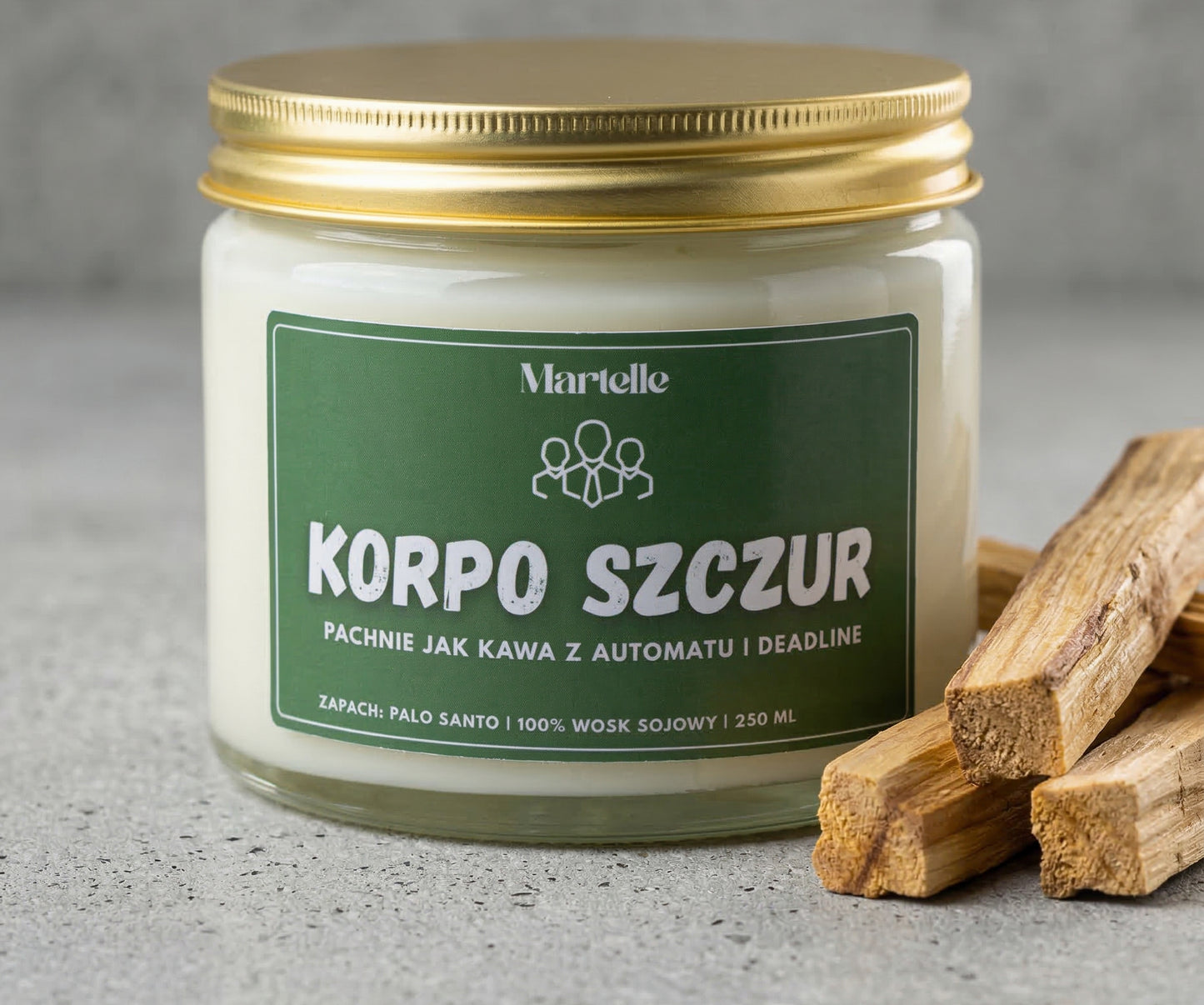 Korpo szczur - świeca sojowa (250 ml)