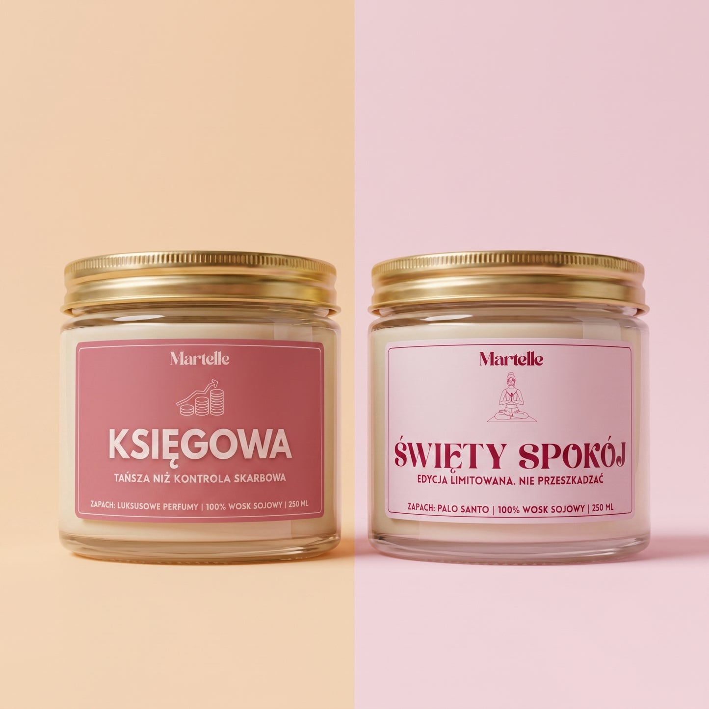 Zestaw świec „Święty Bilans” – prezent dla księgowej