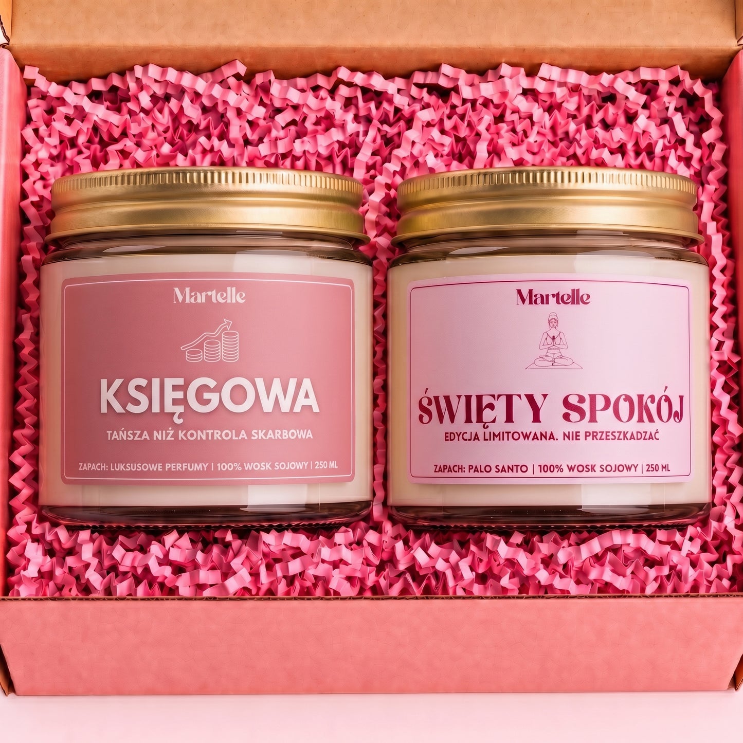 Zestaw świec „Święty Bilans” – prezent dla księgowej