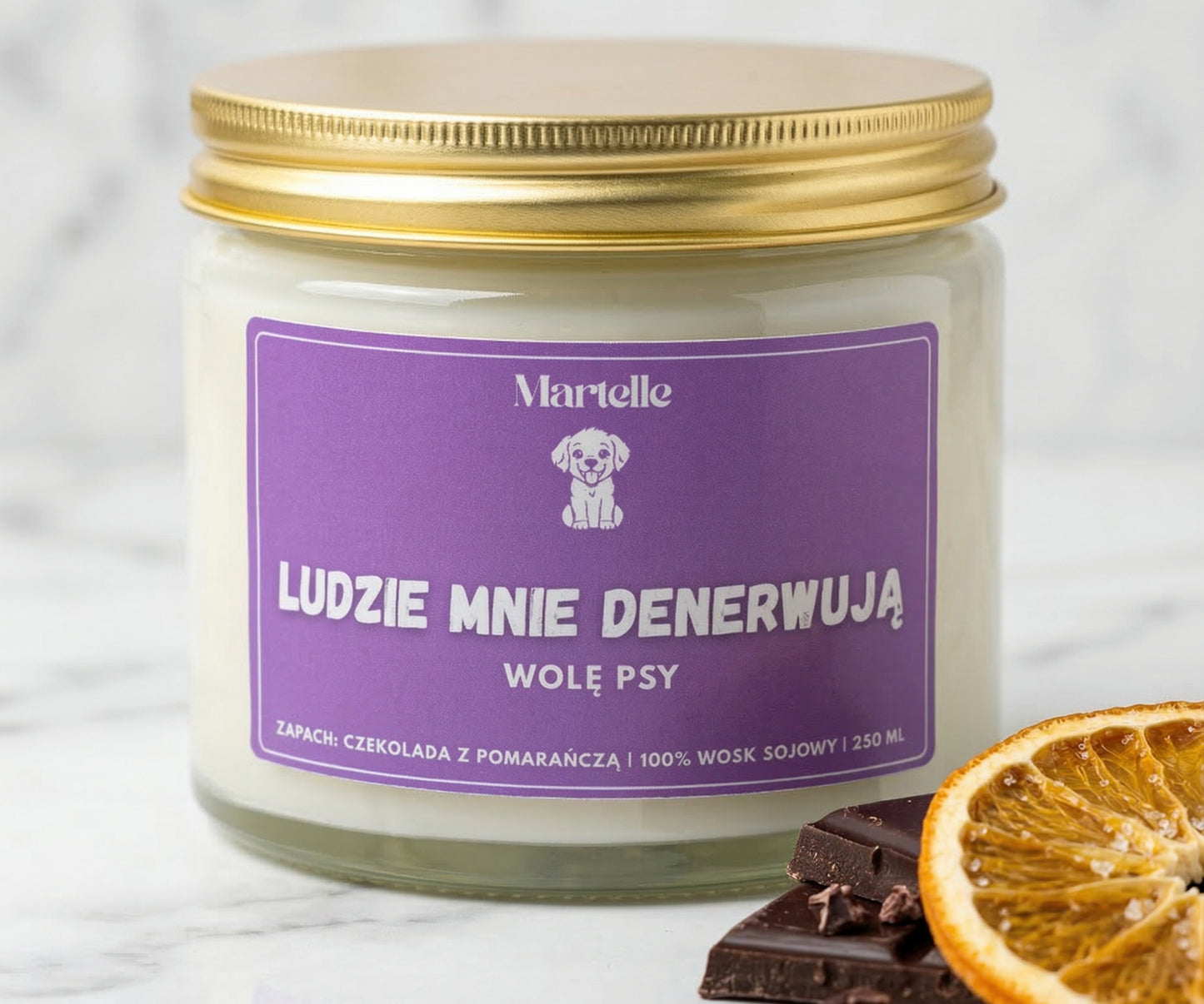 Ludzie mnie denerwują - świeca sojowa (250 ml)