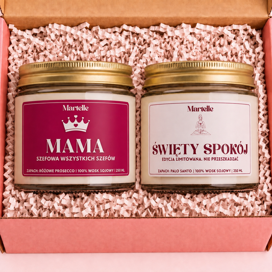 Zestaw Świec "Mama Ma Przerwę" - prezent dla mamy