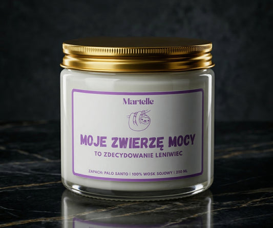 Moje zwierzę mocy - świeca sojowa (250 ml)