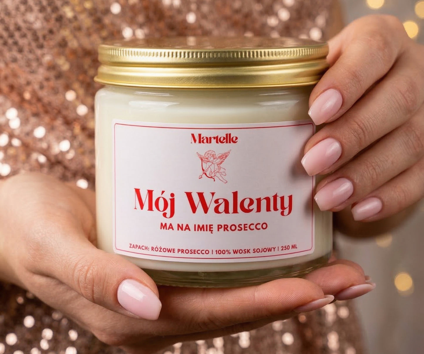 Mój walenty - świeca sojowa (250 ml)