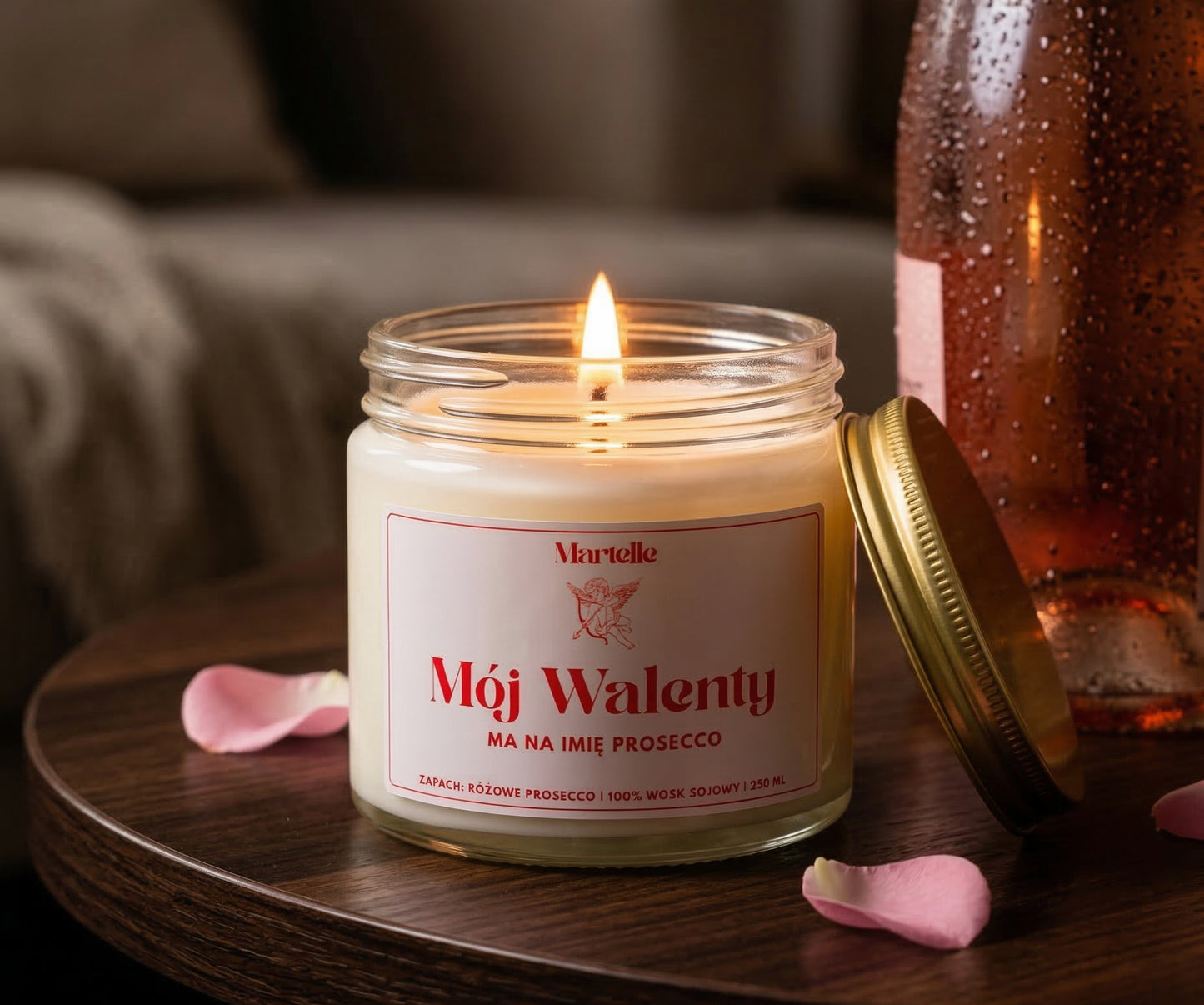 Mój walenty - świeca sojowa (250 ml)