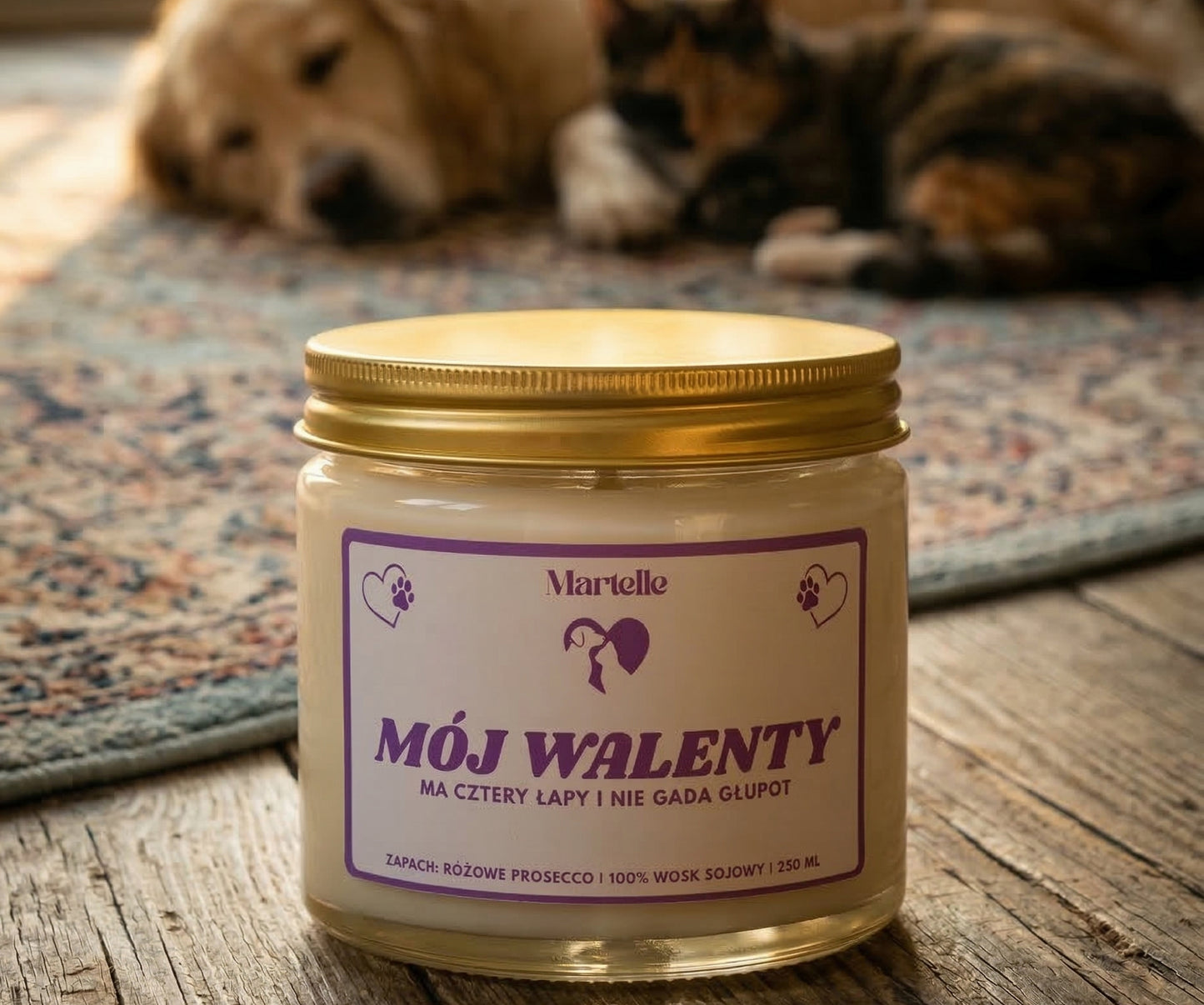 Mój walenty - świeca sojowa (250 ml)