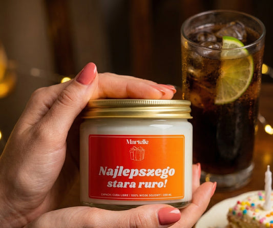Najlepszego stara ruro! - świeca sojowa (250 ml)