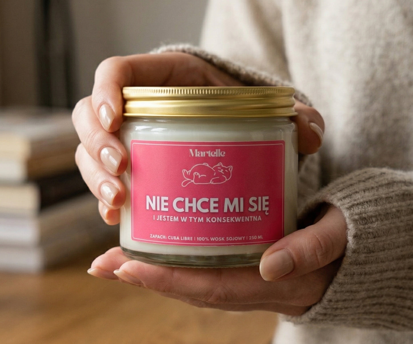 Nie chce mi się - świeca sojowa (250 ml)