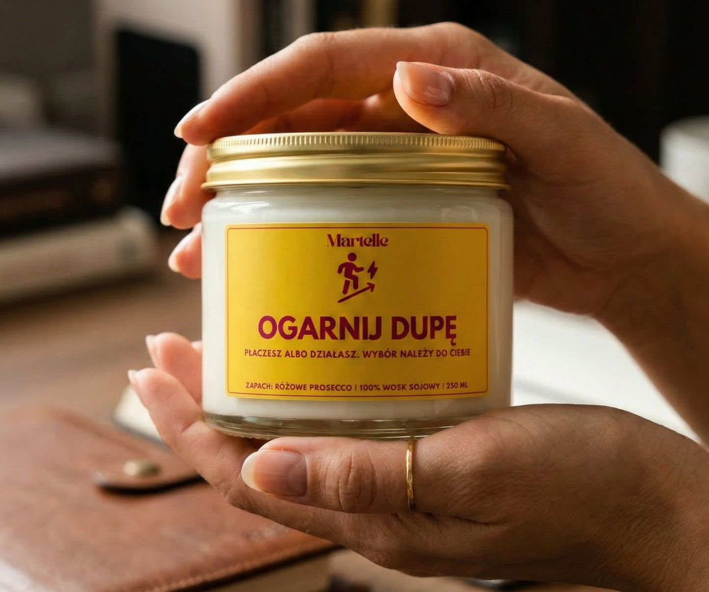 Ogarnij dupę - świeca sojowa (250 ml)