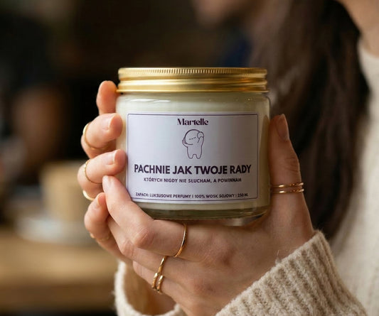 Pachnie jak twoje rady - świeca sojowa (250 ml)