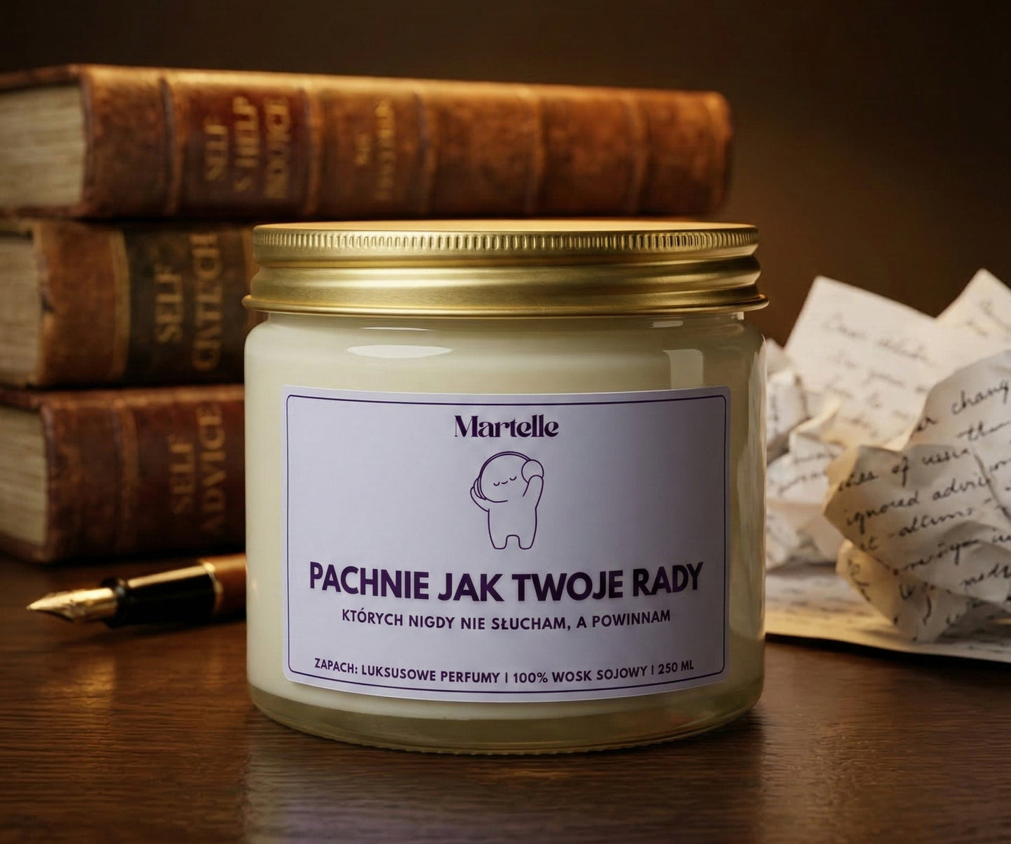 Pachnie jak twoje rady - świeca sojowa (250 ml)