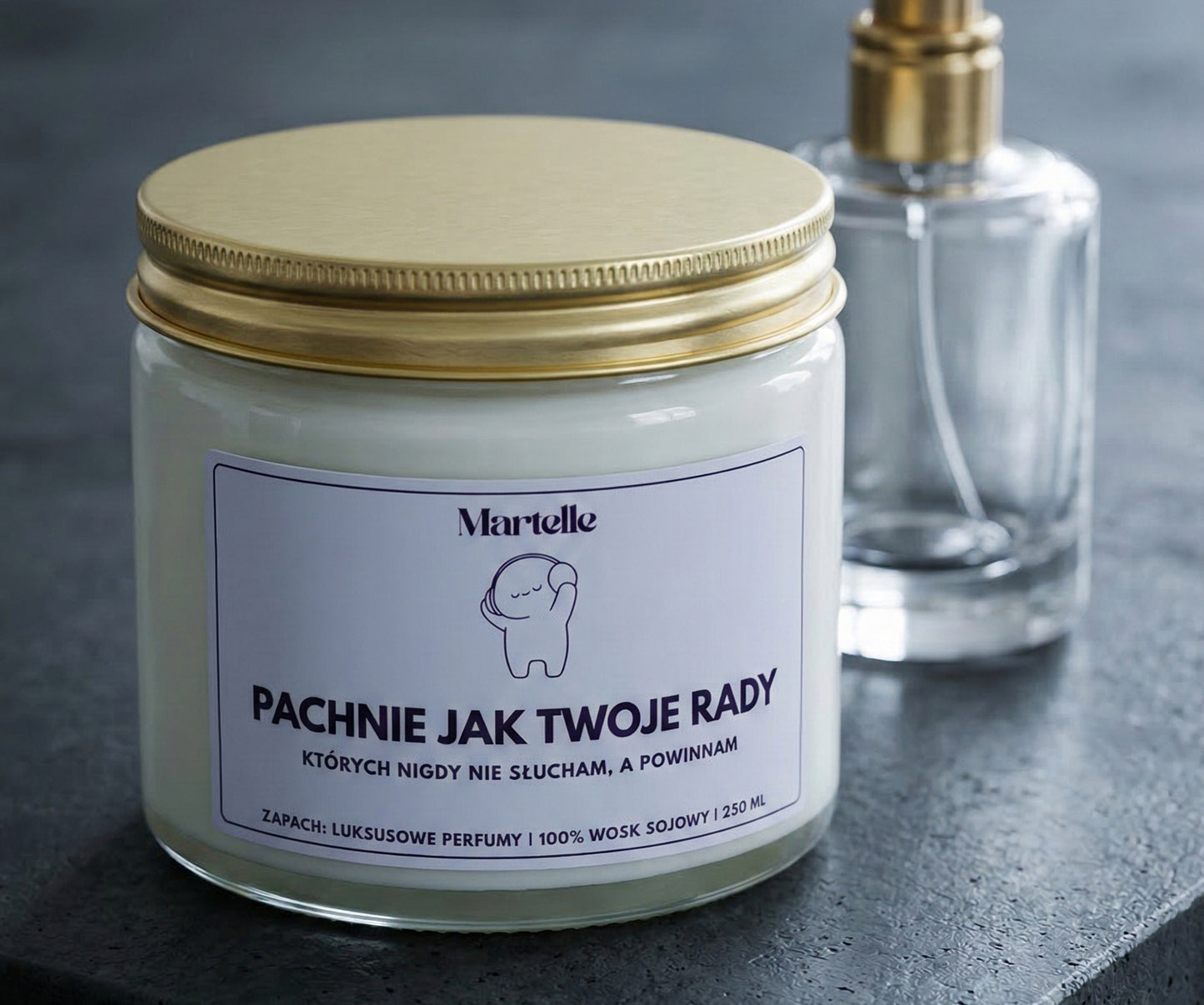 Pachnie jak twoje rady - świeca sojowa (250 ml)