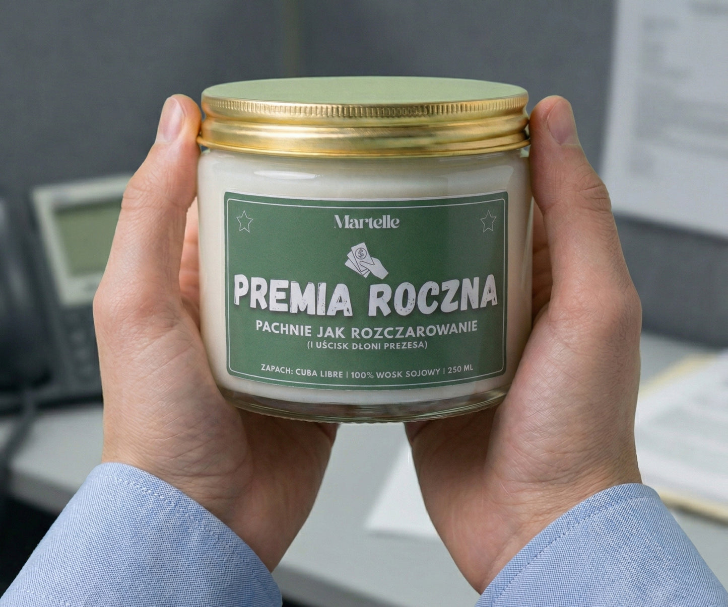 Premia roczna - świeca sojowa (250 ml)