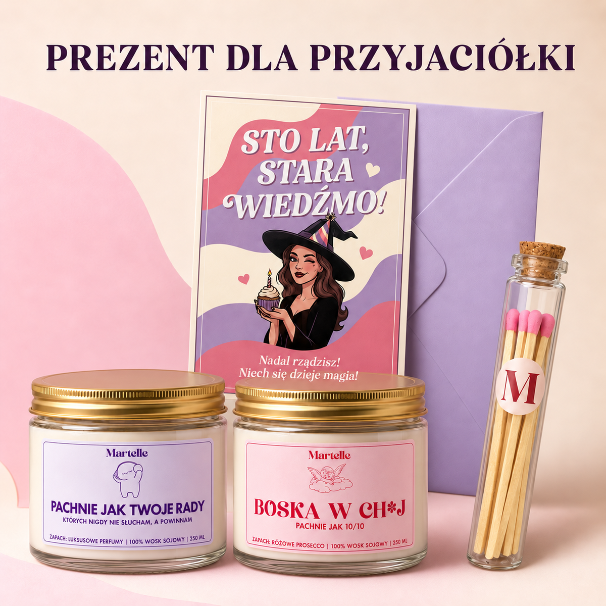 Prezent dla przyjaciółki – zestaw urodzinowy