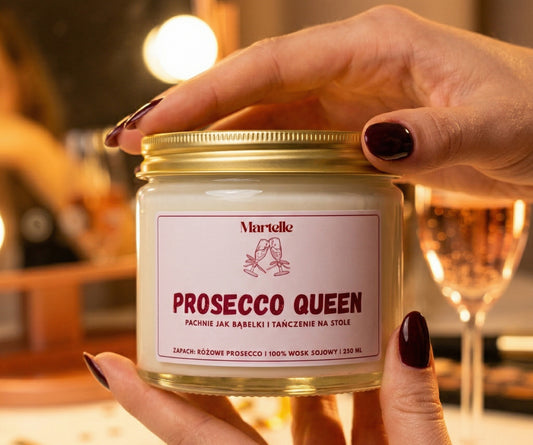 Prosecco queen - świeca sojowa (250 ml)