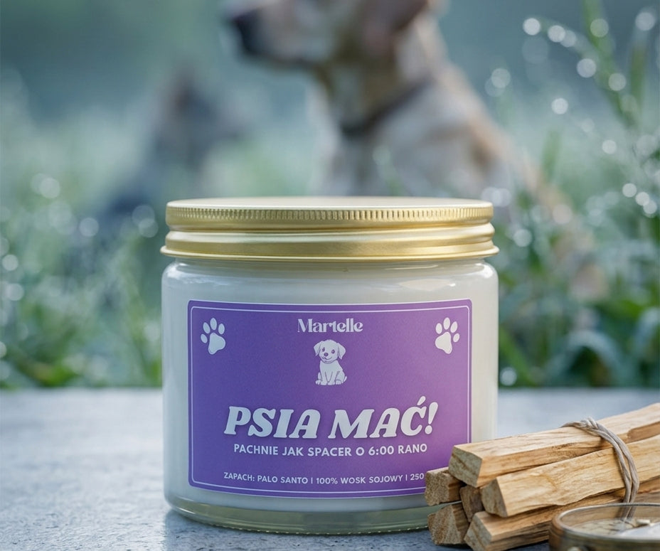 Psia mać - świeca sojowa (250 ml)