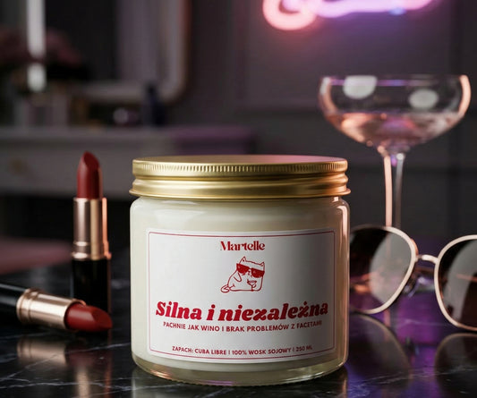 Silna i niezależna - świeca sojowa (250 ml)
