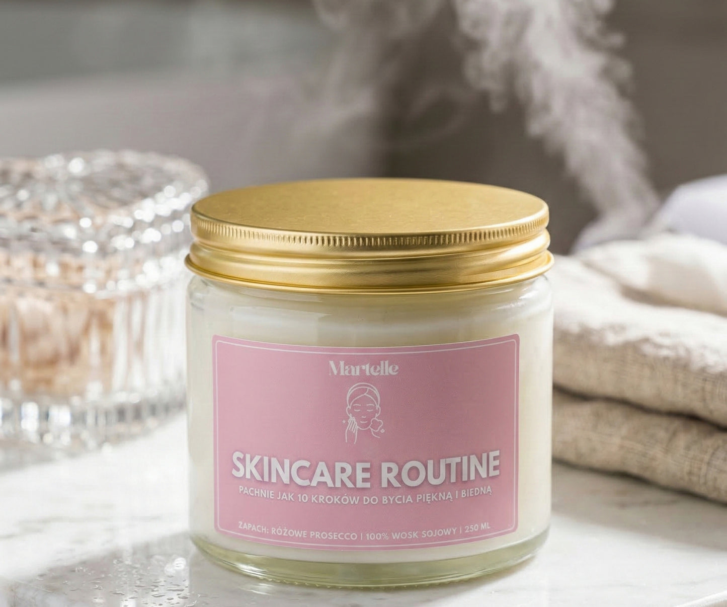 Skincare routine - świeca sojowa (250 ml)