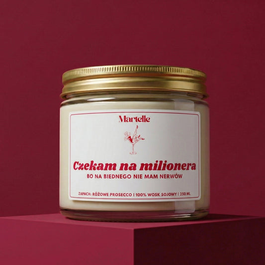 Czekam na milionera - świeca sojowa (250 ml)