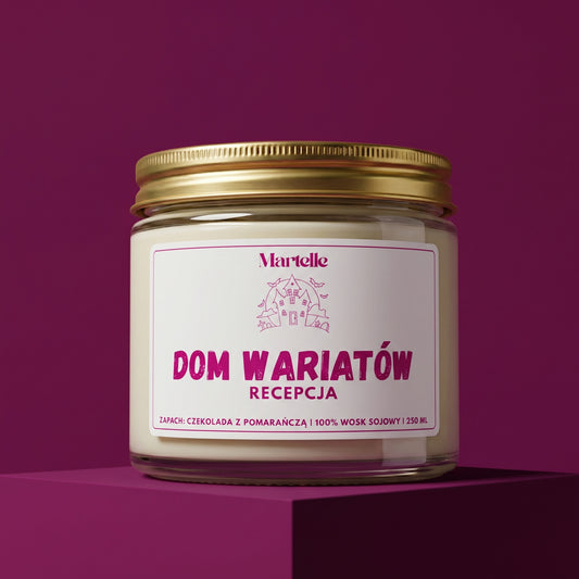 Dom wariatów - świeca sojowa (250 ml)