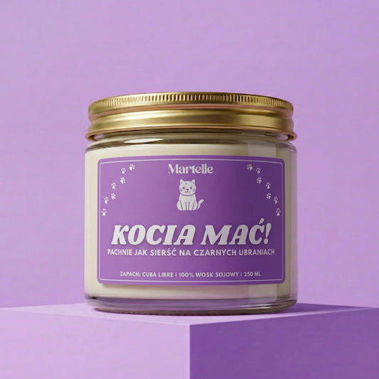 Kocia mać - świeca sojowa (250 ml)