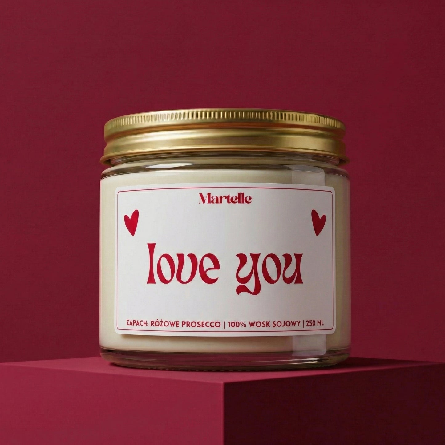 Love you - świeca sojowa (250 ml)