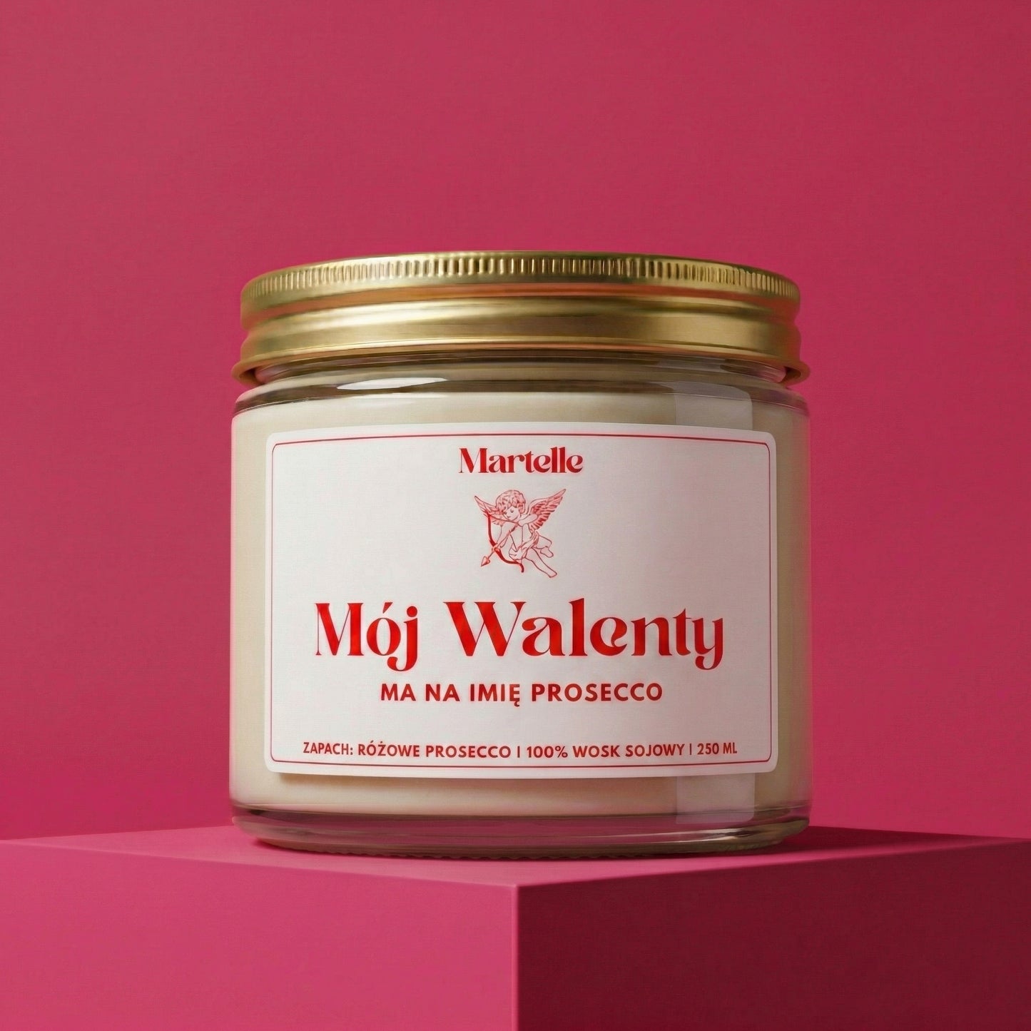 Mój walenty - świeca sojowa (250 ml)