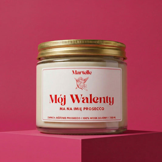 Mój walenty - świeca sojowa (250 ml)